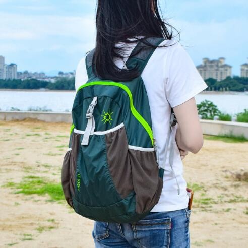 hwb24004 Outdoor Backpack Women's 25L Light Folding Backpack Portable Sports Backpack Light Travel Mountaineering Bag