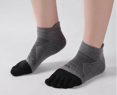 wzw240016 Men's sports toe socks CoolMax mountaineering marathon socks short-tube women's outdoor professional running tabi socks