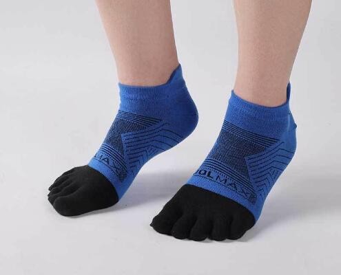 wzw240016 Men's sports toe socks CoolMax mountaineering marathon socks short-tube women's outdoor professional running tabi socks