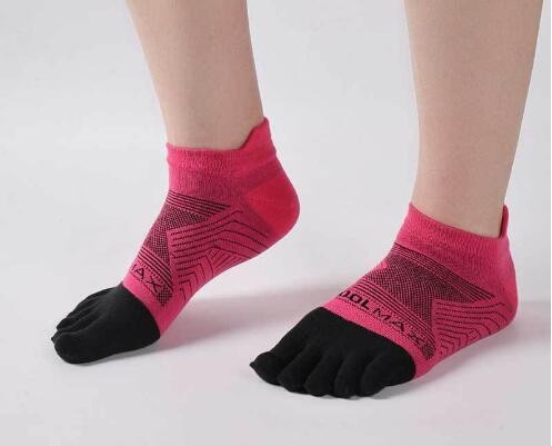 wzw240016 Men's sports toe socks CoolMax mountaineering marathon socks short-tube women's outdoor professional running tabi socks