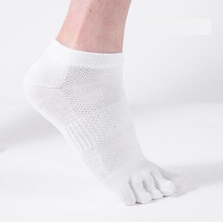 wzw240018 Five -finger socks Men's antibacterial spring and summer outdoor sports divided toe socks short tube sports breathable mesh thin cotton socks